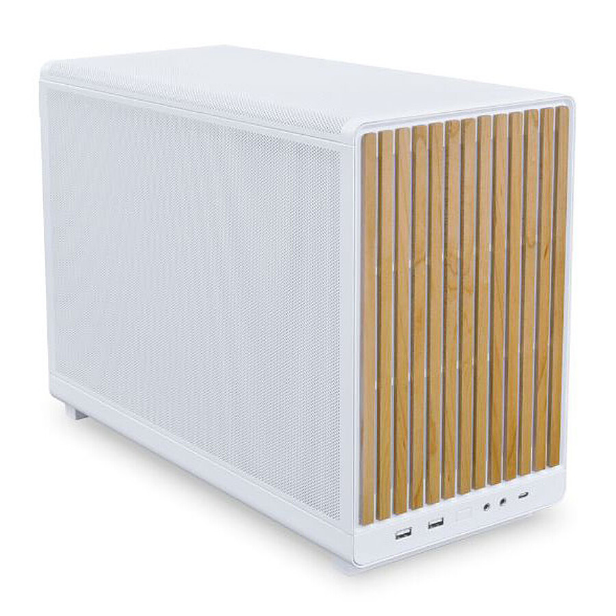 Lian Li Li A3-mATX - Blanc / Bois Clair