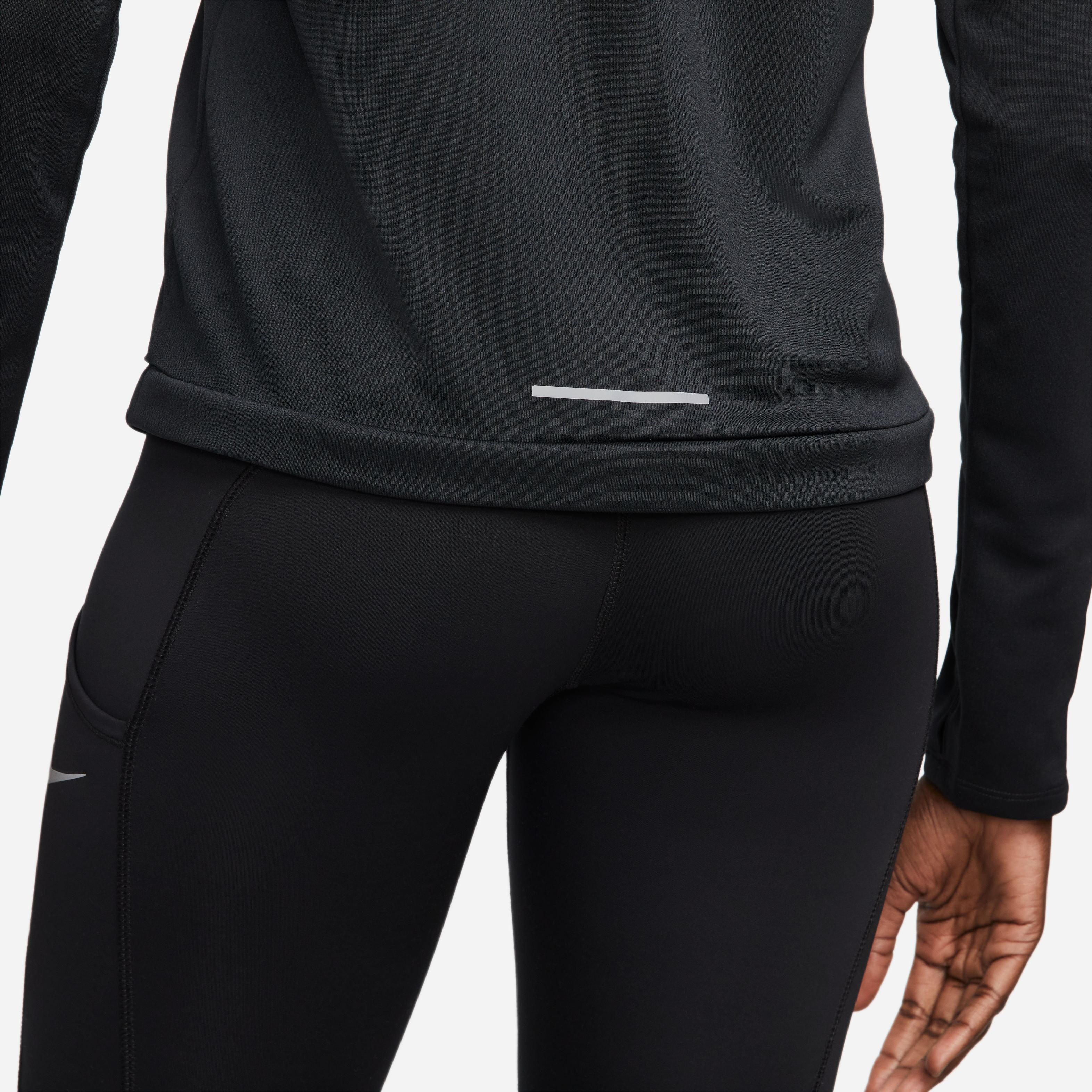 Nike Dri-Fit Pacer 1/4-Zip Haut Manches Longues Femmes - Noir