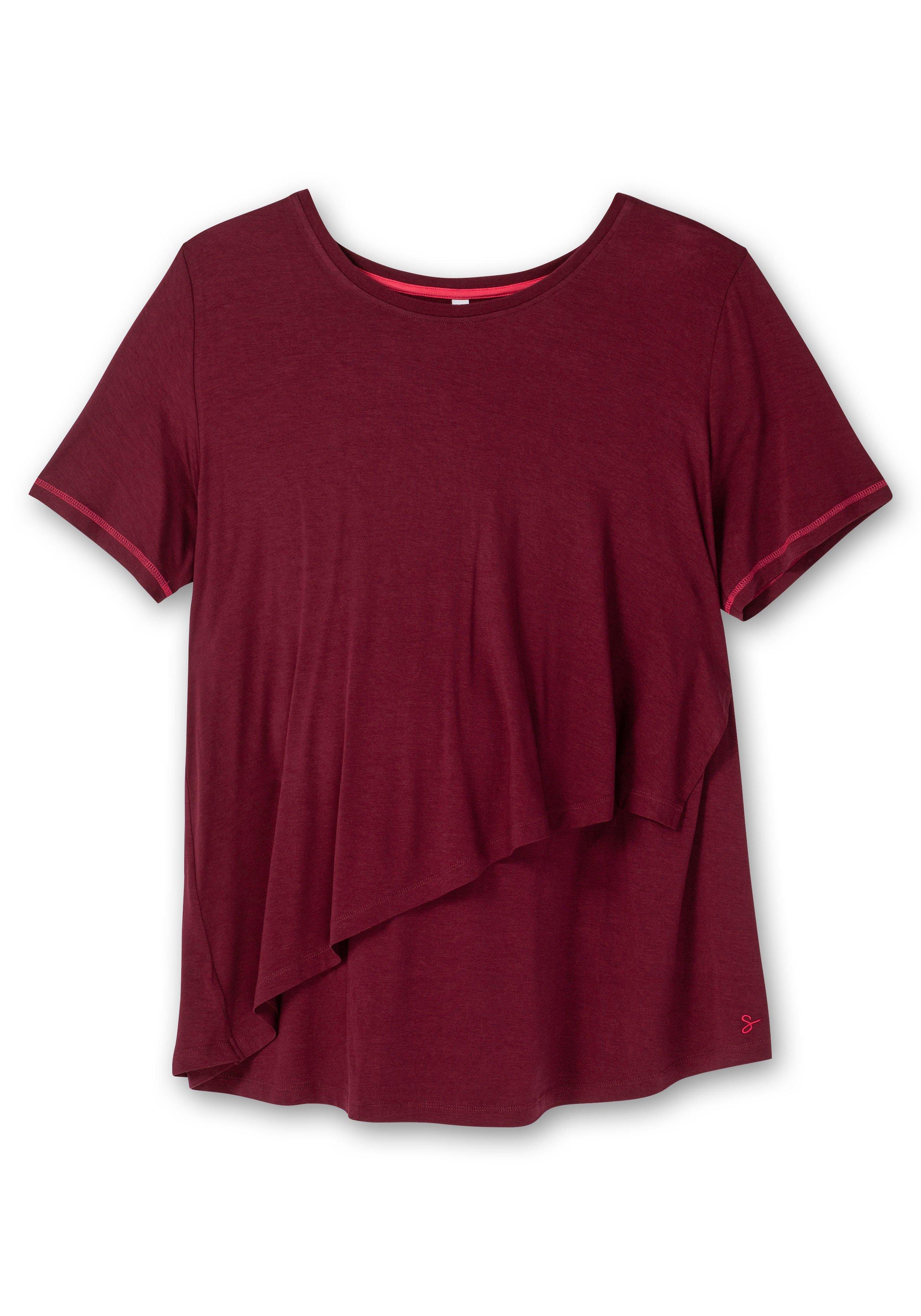 Stillshirt in Layer-Optik, mit Kontrastdetails