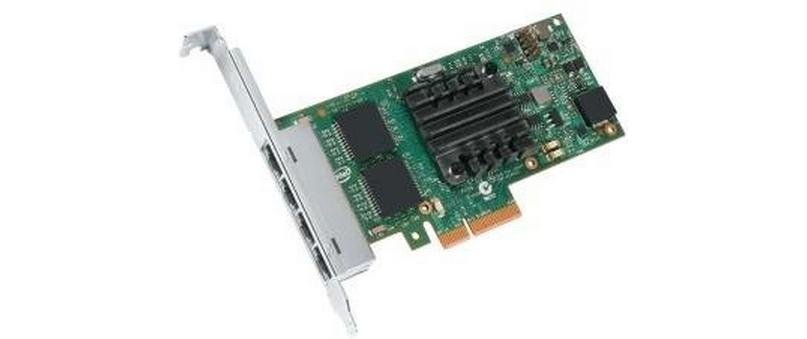 Netzwerkkarte I350T4V2 PCI-Express x4<br>Zuverlässige Netzwerklösung für Server mit fortschrittlichen Virtualisierungs- und Energieverwaltungstechnologien