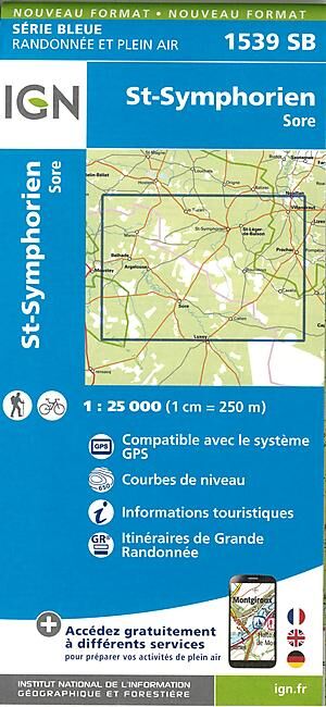 IGN - 1539 SB ST SYMPHORIEN SORE 1 25 000