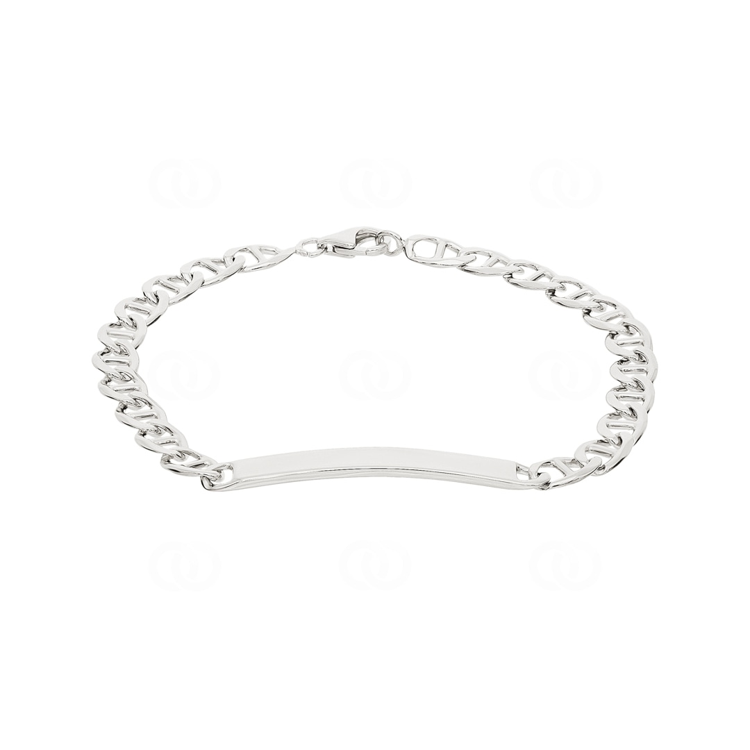 Gravurarmband Fantasie 925 Silber rhodiniert 4.2mm