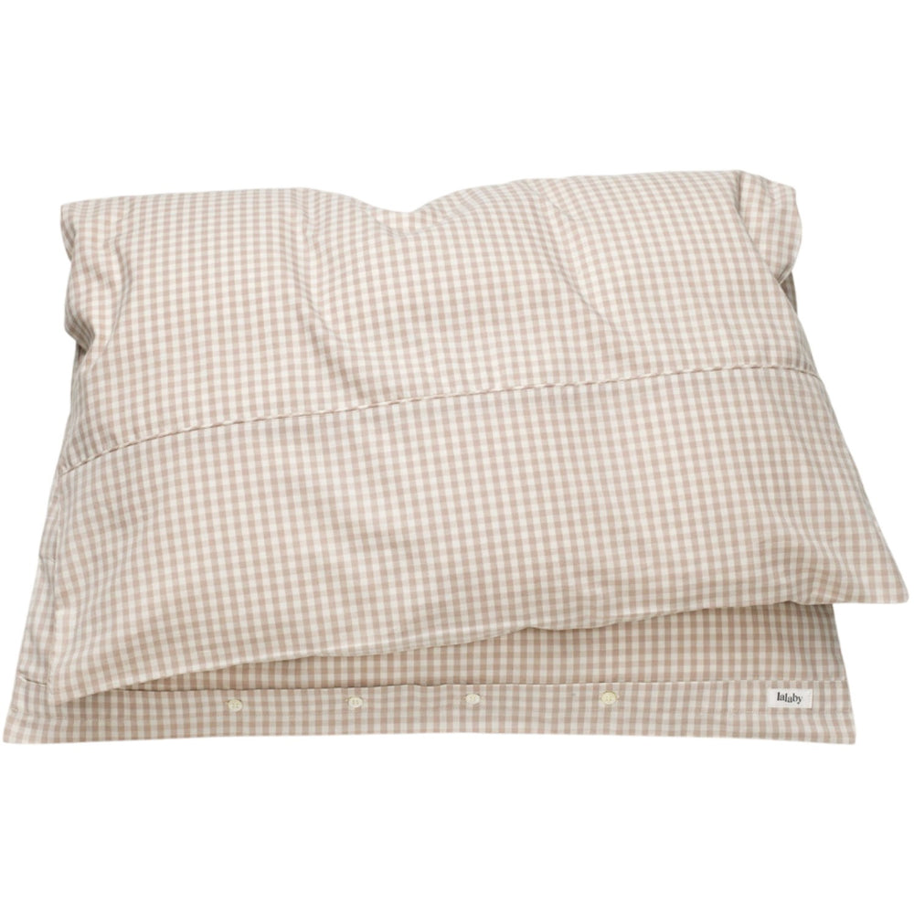 Køb Lalaby Beige Gingham Classic Sengetøj