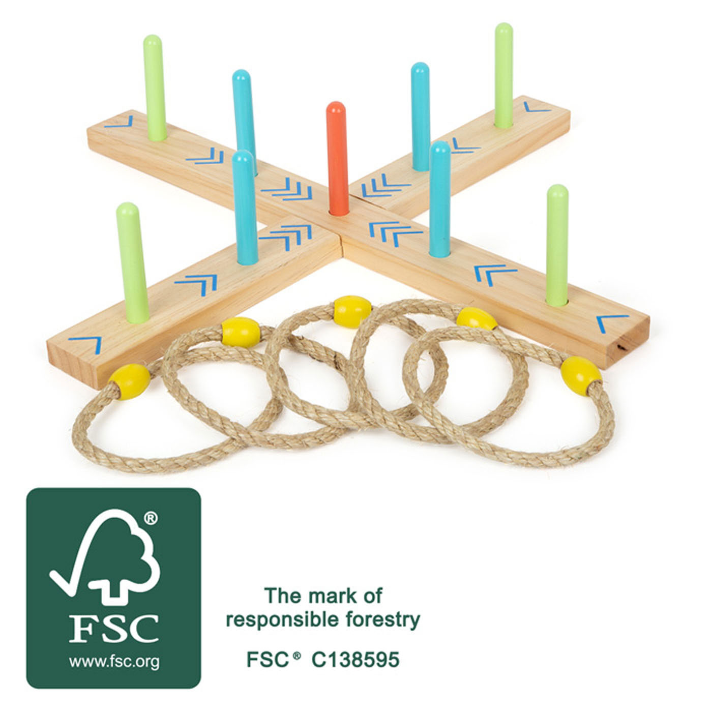 Small Foot-Houten Ringwerpspel Active