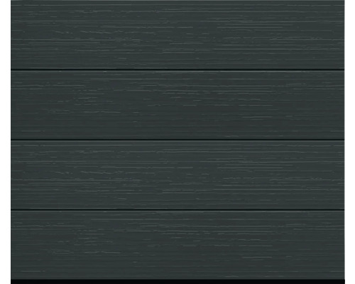 ARON Basic Garagedeur Sectionaaldeur 40 mm L-profiel Slategrain RAL 7016 Antracietgrijs 2500x2125 mm incl. Garagedeuropener, 2 x 2-kanaals handzender, binnendrukknop IT1-1b