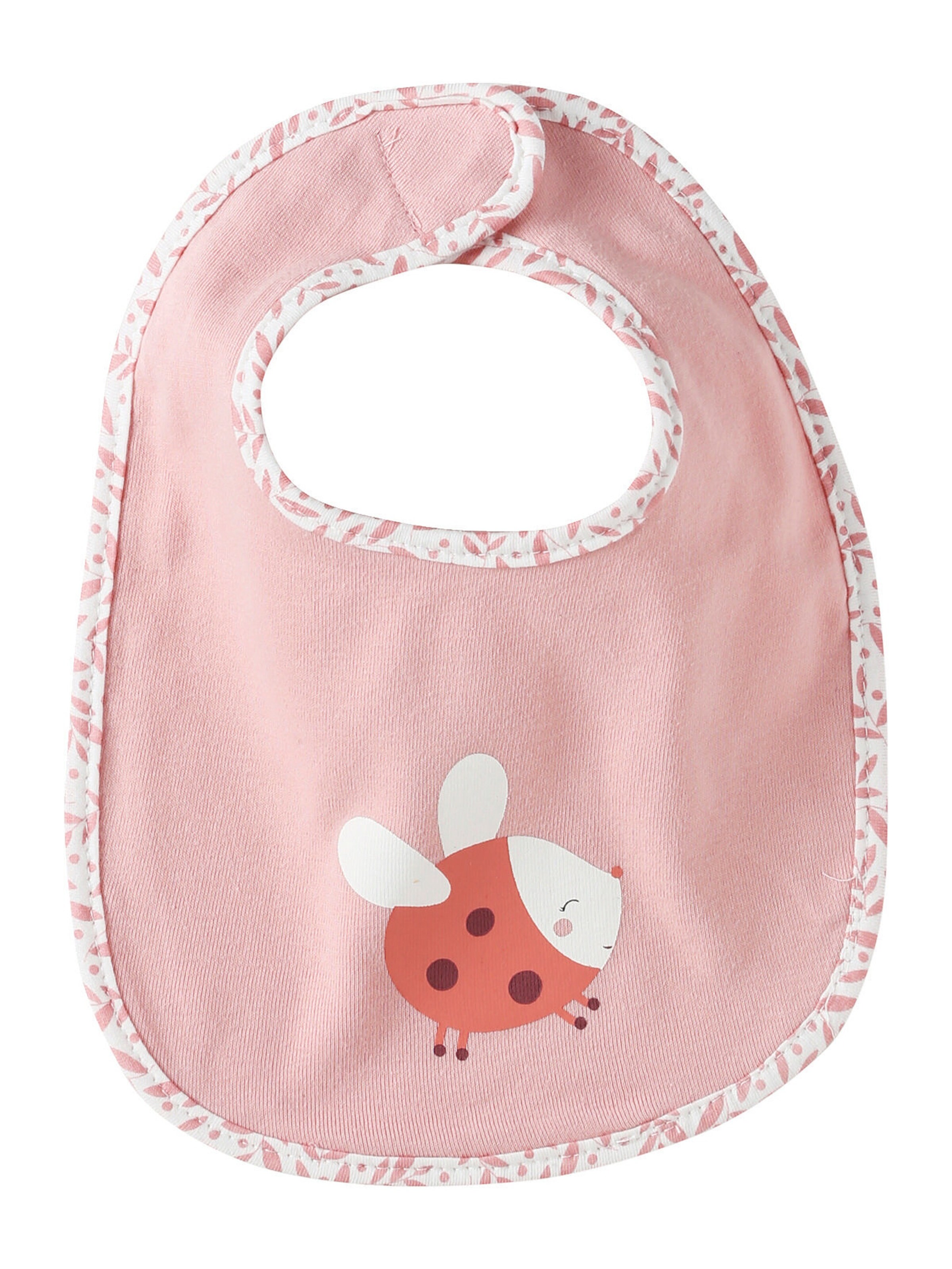 Vertbaudet Bio-Kollektion: 7er-Pack Baby-Lätzchen, Klett pack rosa welt