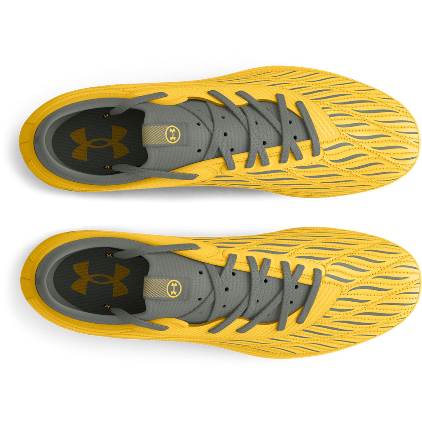 Under Armour Magnetico Select 4.0 Gras Voetbalschoenen (FG) Geel Grijs