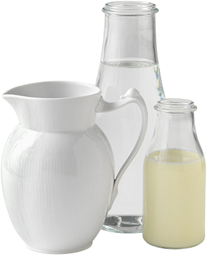 Royal Copenhagen Hvid Riflet 170 cl. kande Hvid