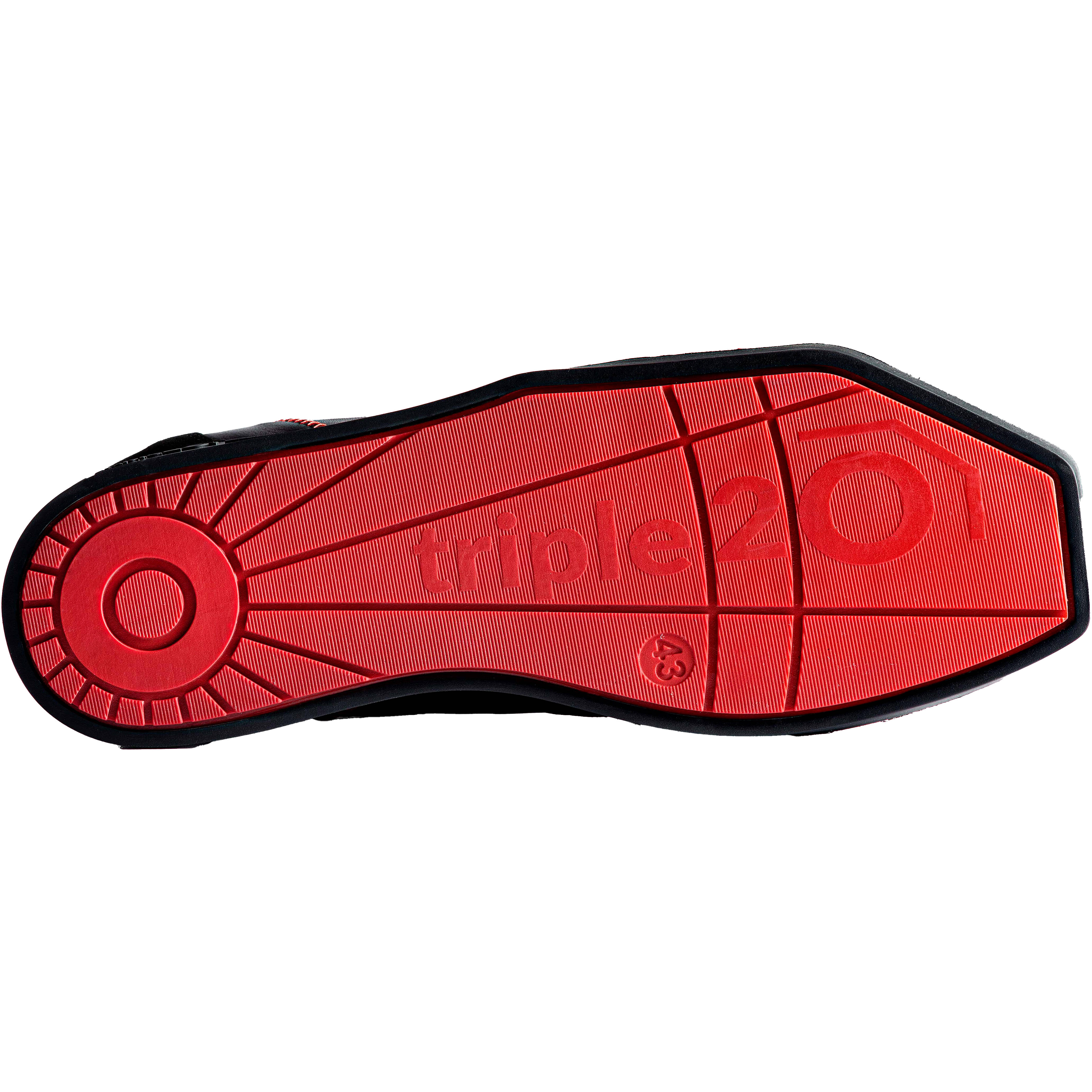 Triple20 Dartsshoes - Leder Schwarz/Rot