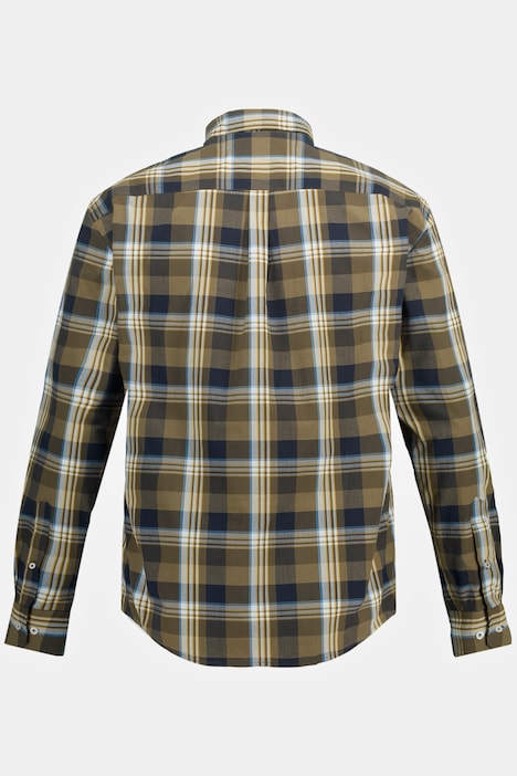 Karohemd, Langarm, Buttondown-Kragen, Modern Fit, bis 8 XL