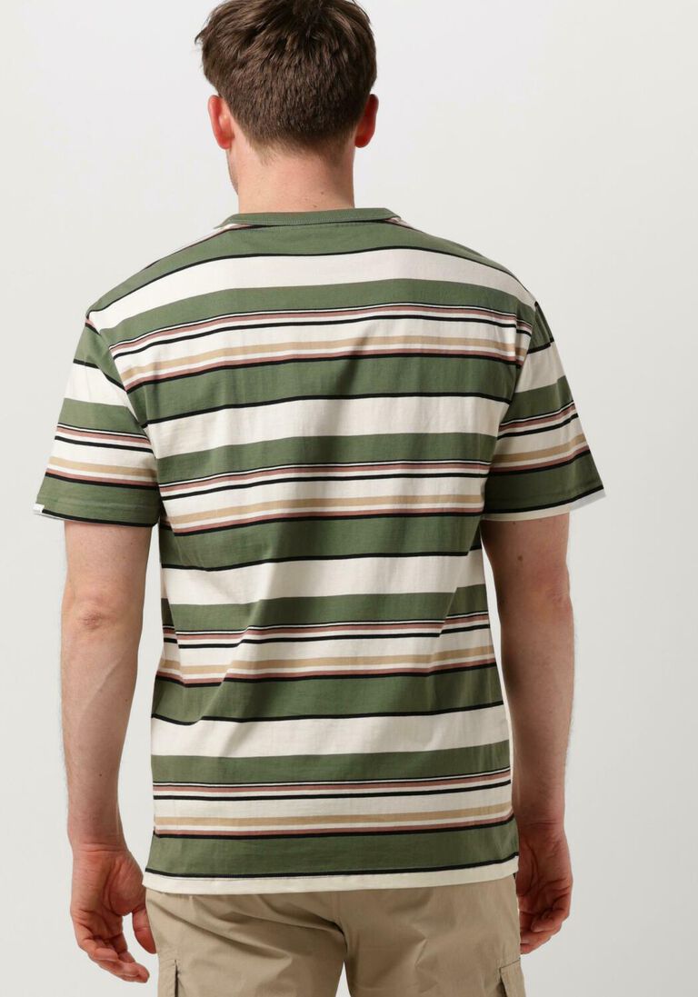 ANERKJENDT olijf anerkjendt t-shirt akkikki s/s stripe tee