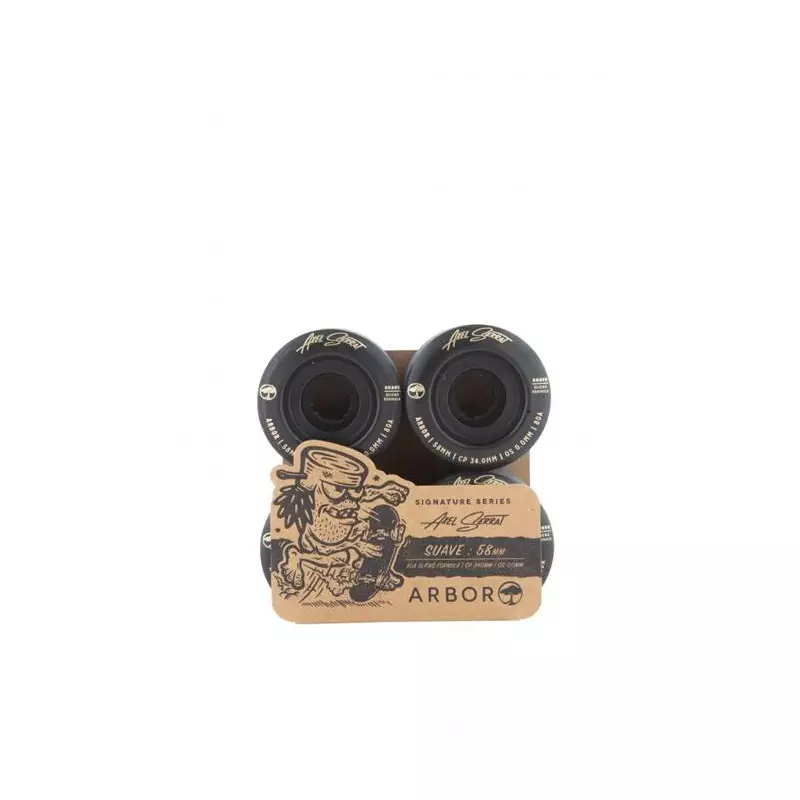 Roues skate ARBOR Suave Axel Serrat 80a Black 58mm