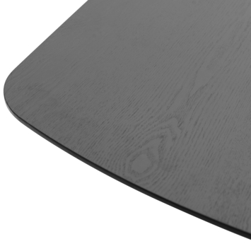 KARWEI eettafel George zwart MDF hout 180 x 90 cm