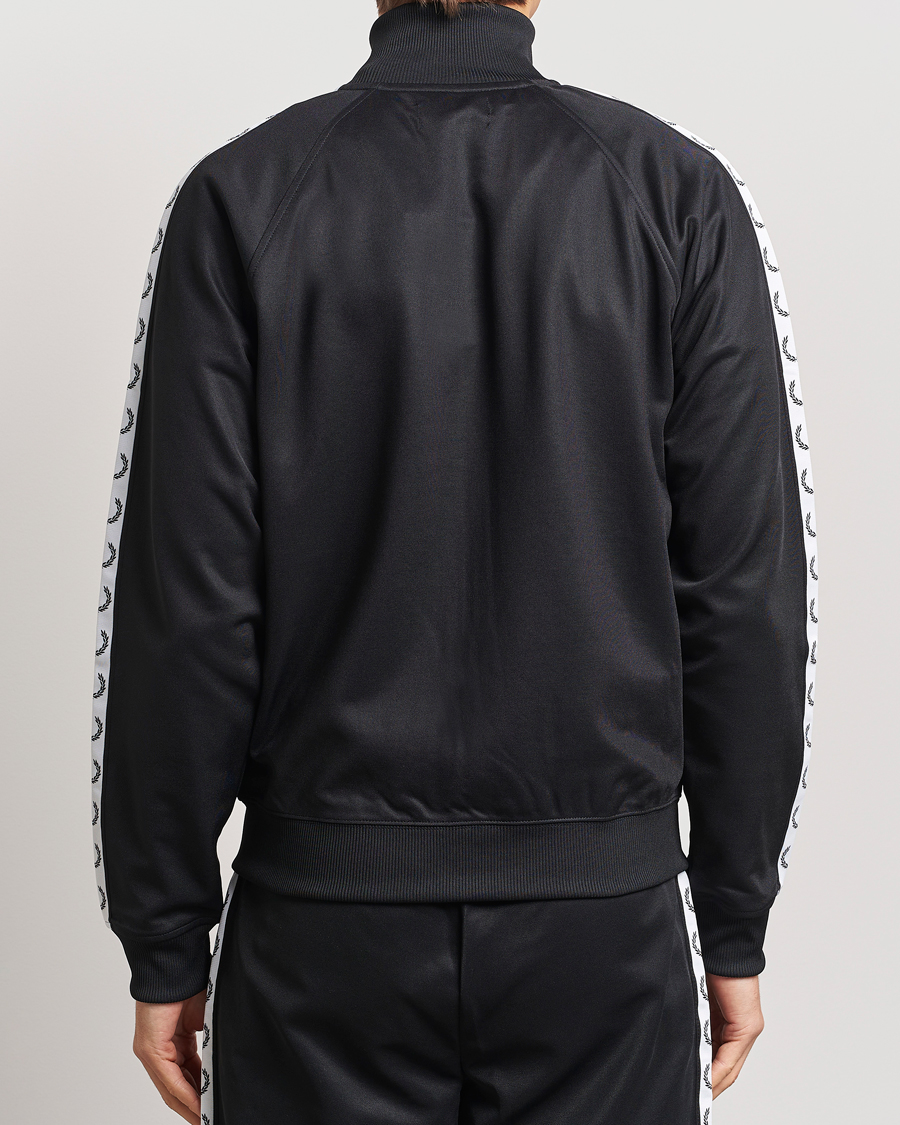 Fred Perry Taped Track Jacket Black