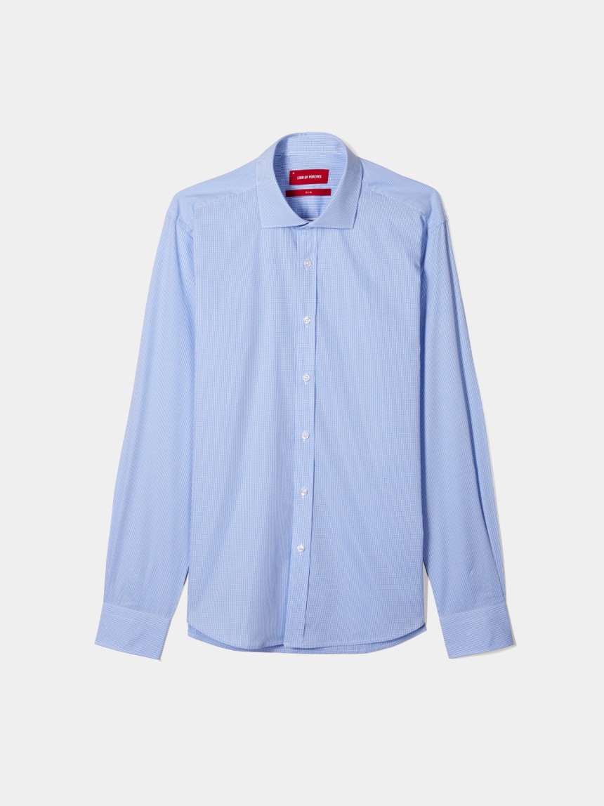Camisa slim fit de popelina