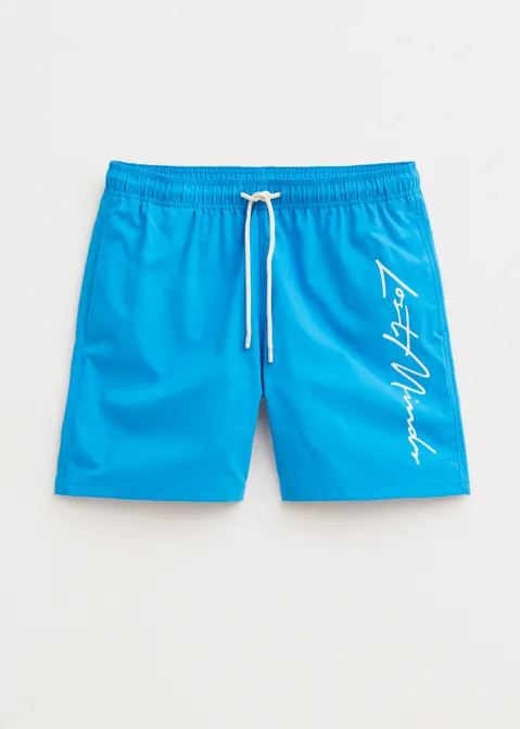 Zwembroek met logo blauw (AQUA)