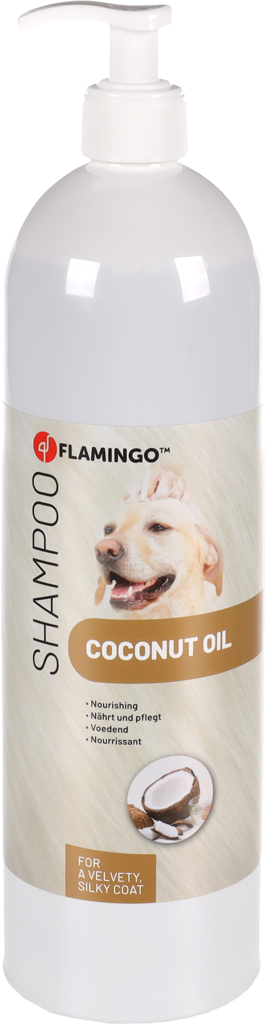 Flamingo f-1030854 - Shampoing Hydratant Coco pour Chiens 1L