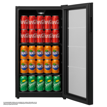 Salora drankkoelkast BCT935B 47, 4 x 44, 7 x 83,1 cm zwart