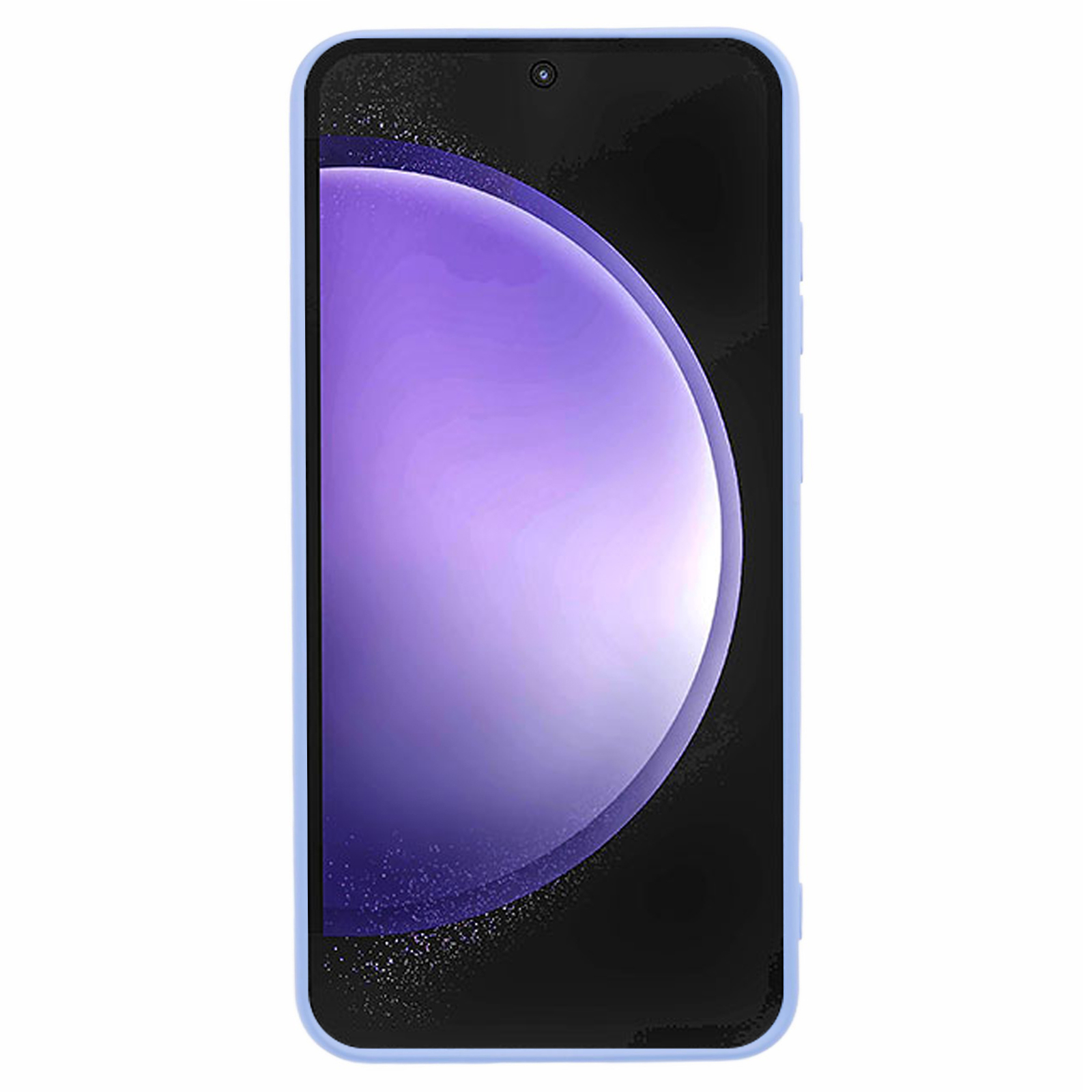 Samsung Galaxy S24 FE Gummi Case Hülle mit Kameraschutz - Blaulila (Matt)