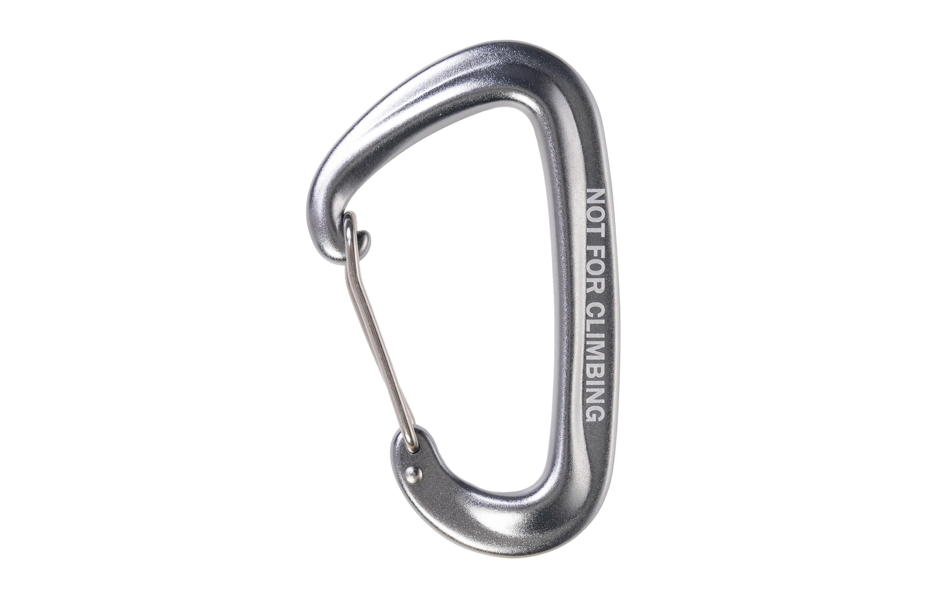 Karabinerhaken Fissare, Silber, 4 StückVielseitig einsetzbarer Karabiner