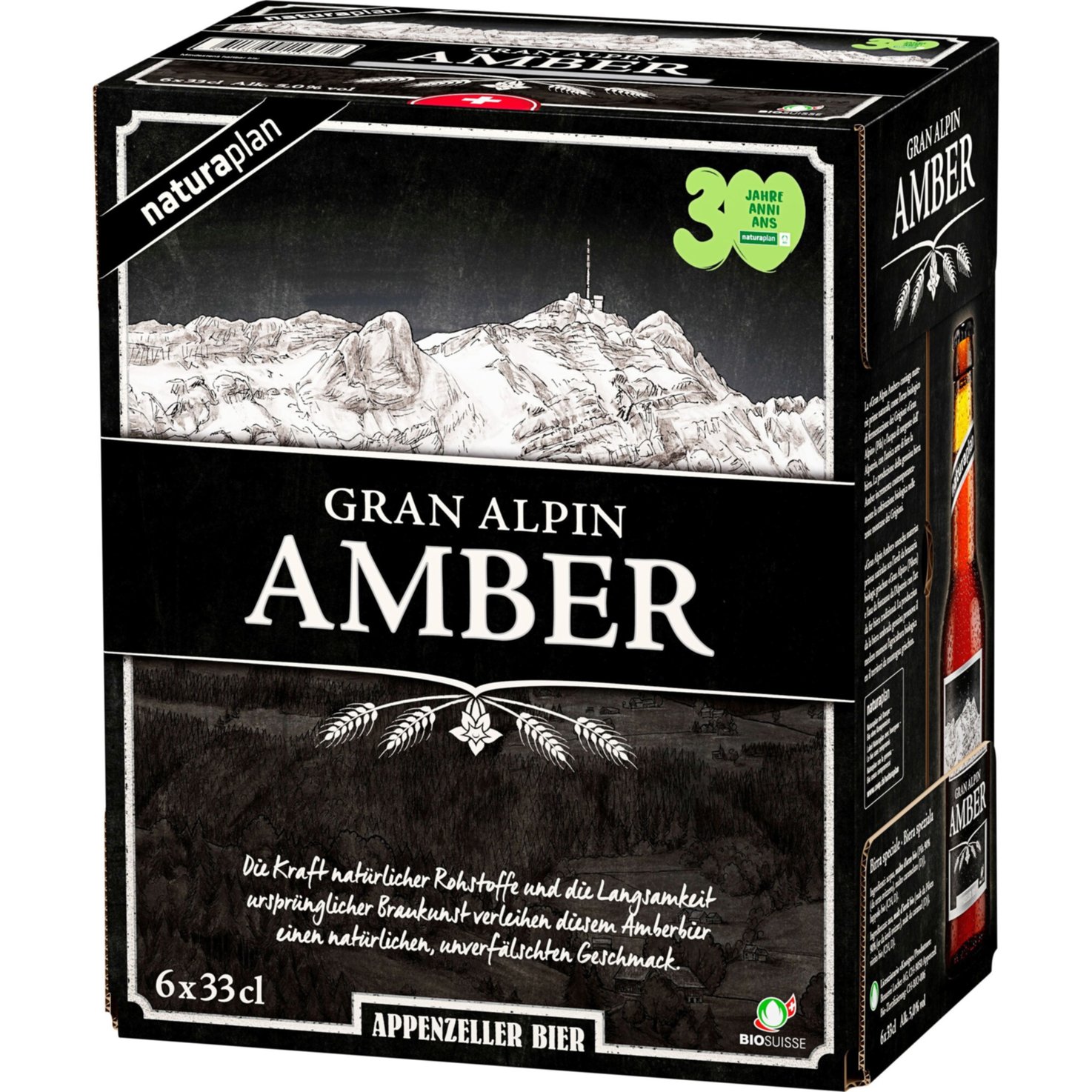 Naturaplan Gran Alpin Amber Bier 6x33cl -198cl