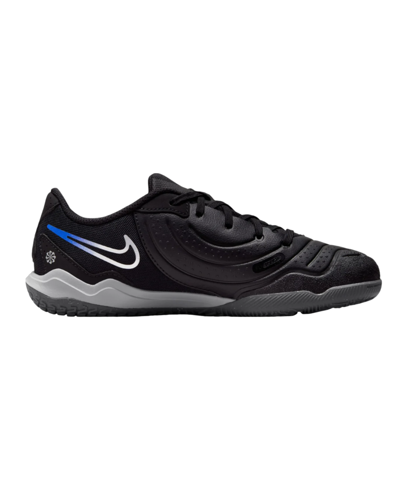 Nike Jr Tiempo Legend X Academy IC Halle Shadow Kids Schwarz Silber Blau F040