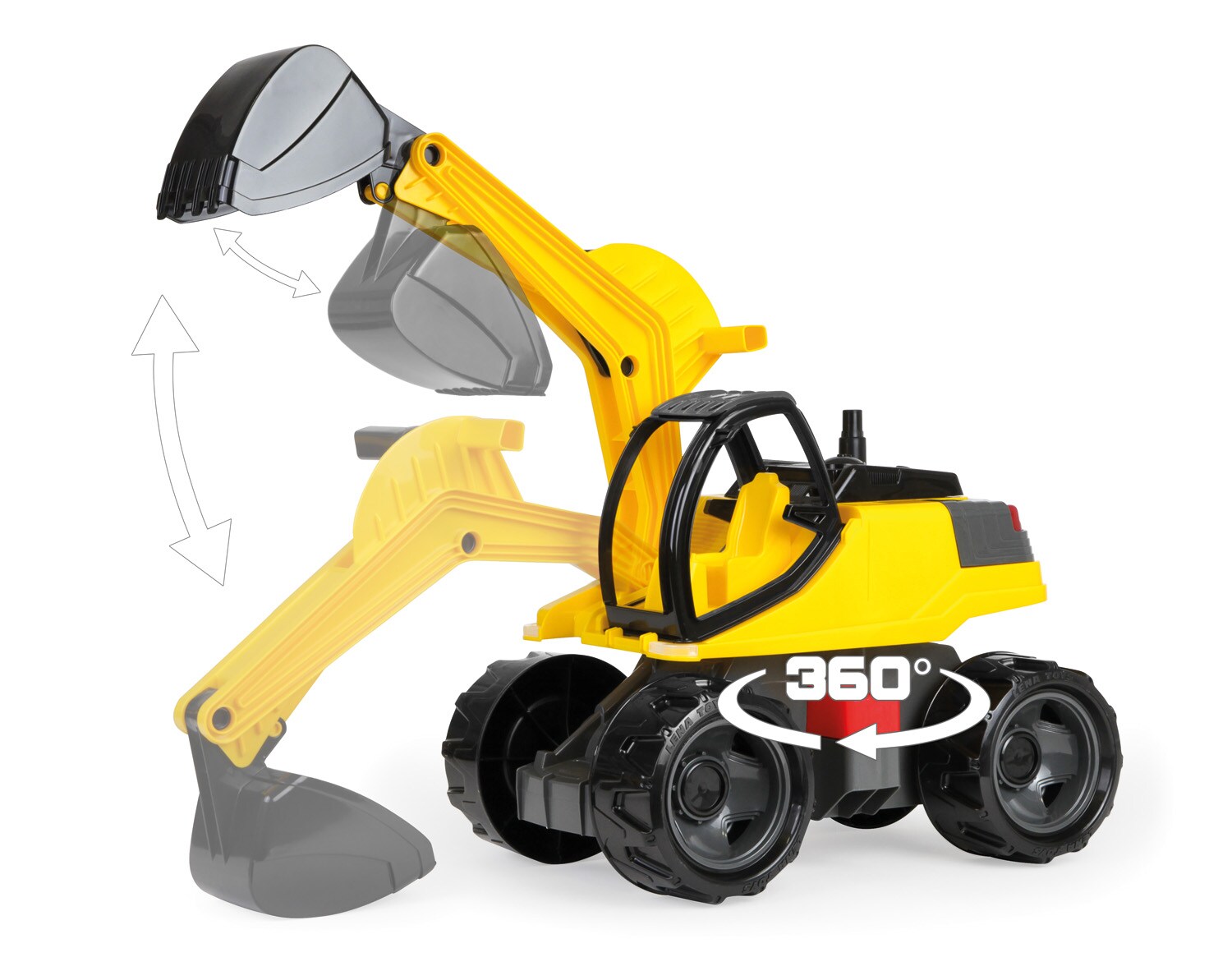 GIGA TRUCKS Bagger Pro, schwarz/gelb