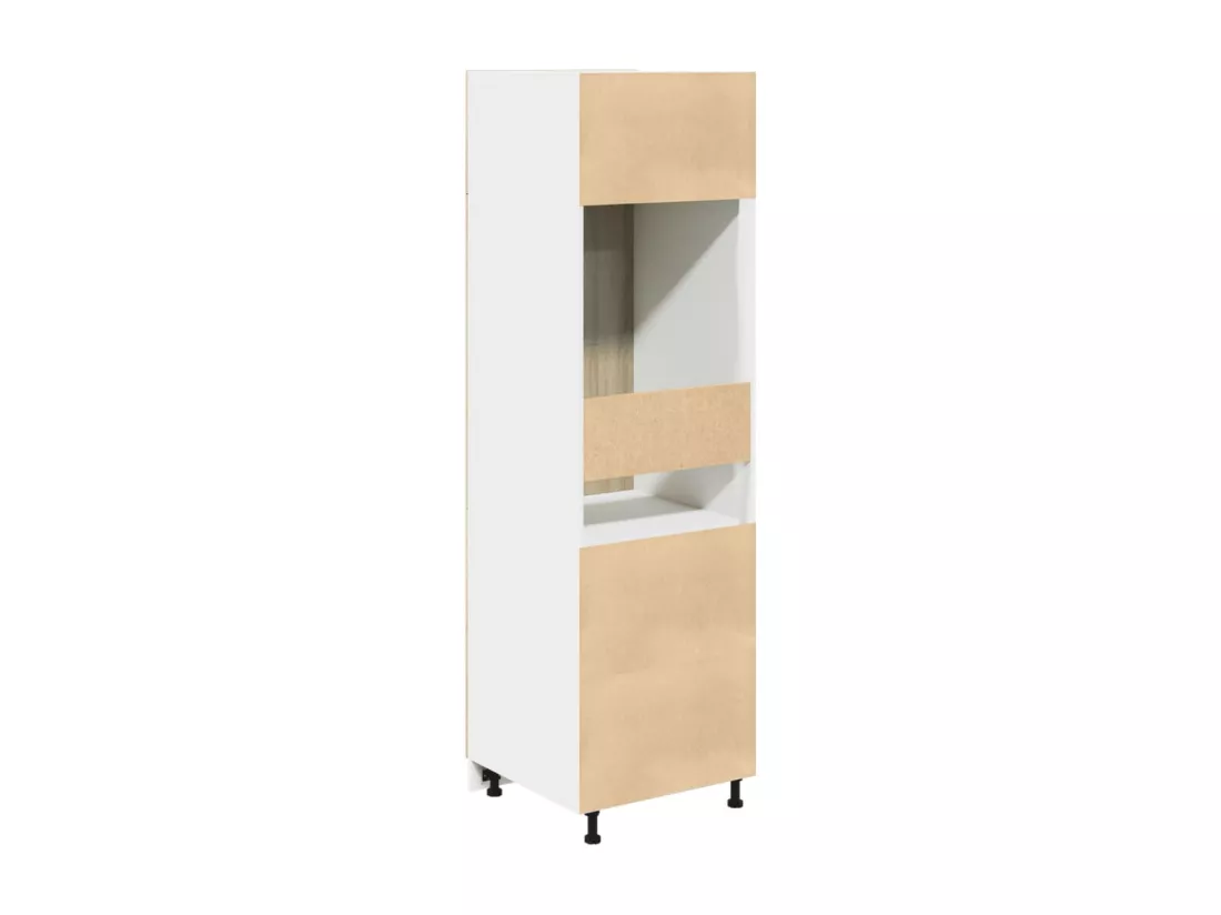 Armoire de réfrigérateur Chêne sonoma 60x57x207 cm Aggloméré
