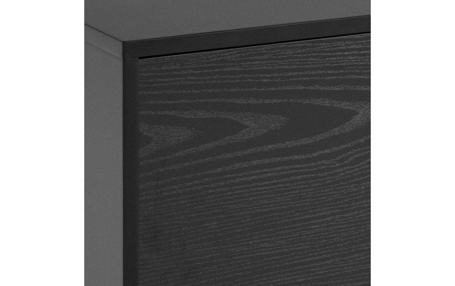 TV-Möbel Seaford 140 x 40 x 45 cm, Schwarz<br>TV-Kommode