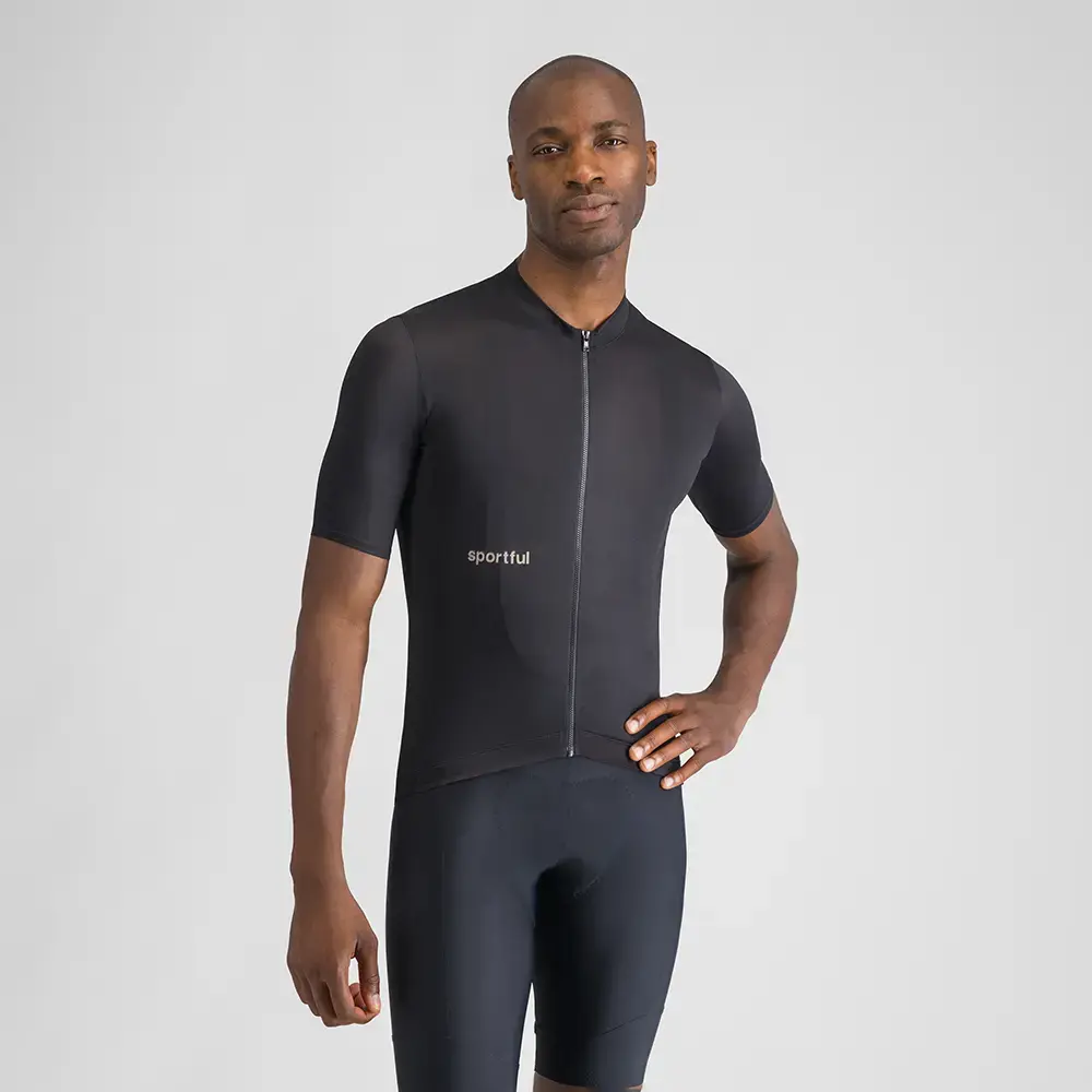 Sportful Classic Fietsshirt Korte Mouwen Zwart Heren