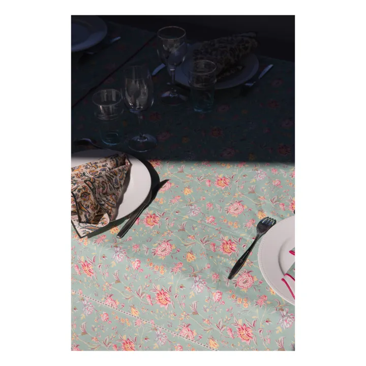 Louise Misha Nappe Carla en coton bio | Bleu turquoise