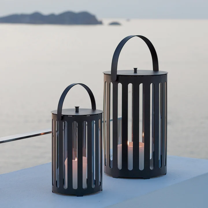 Cane-line - Lighttube Laterne, Ø 30 x H 64 cm, lava grau