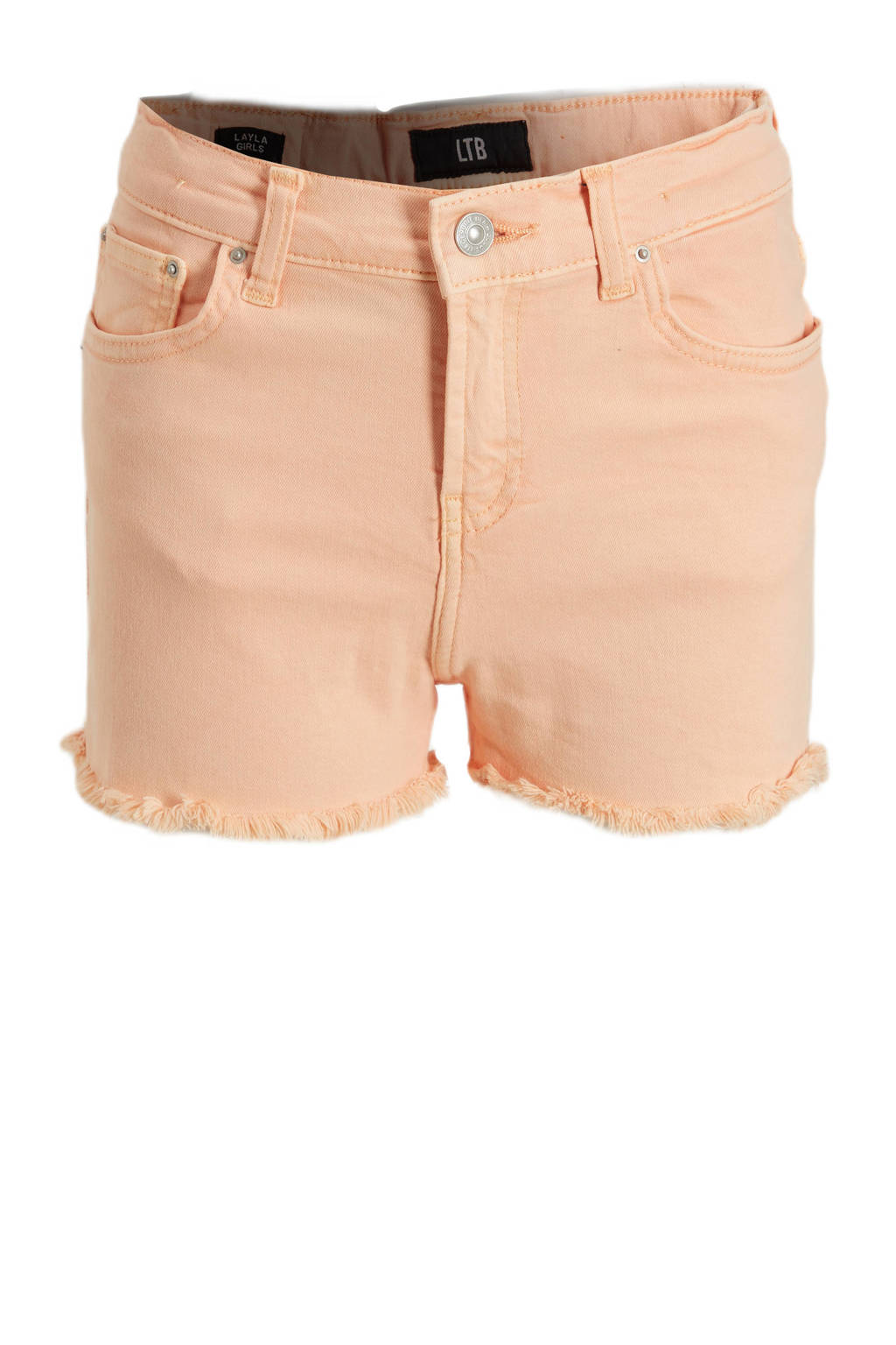 LTB high waist slim fit short LAYLA G perzik