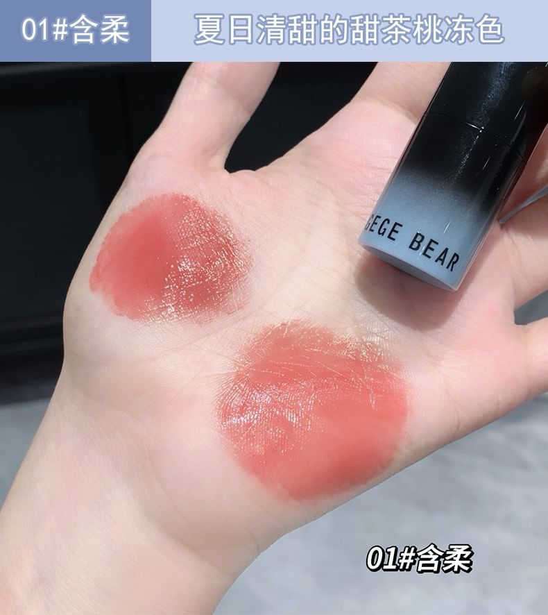Gege Bear - 2 in 1 hydraterende glanzende lip tint - 3 kleuren
