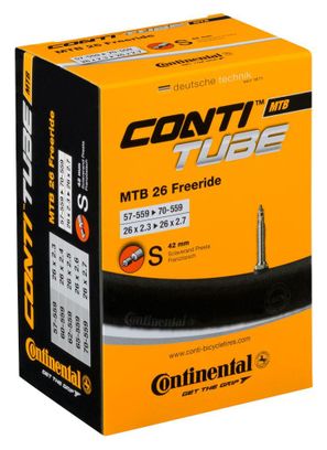Chambre à Air Continental MTB Freeride 26/26'' Plus Presta 42 mm