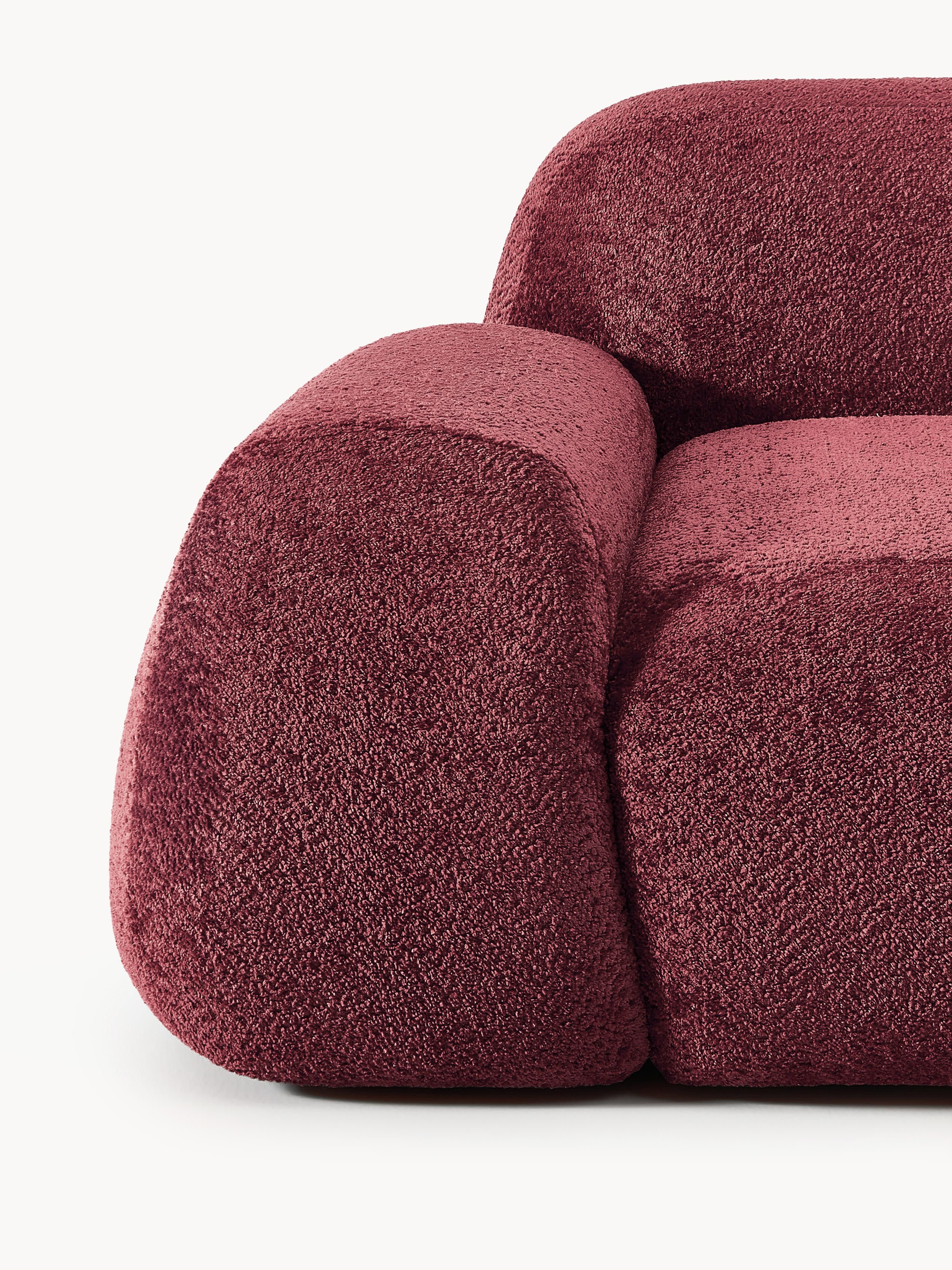 Modulaire bank Wolke (3-zits) van teddy-bouclé