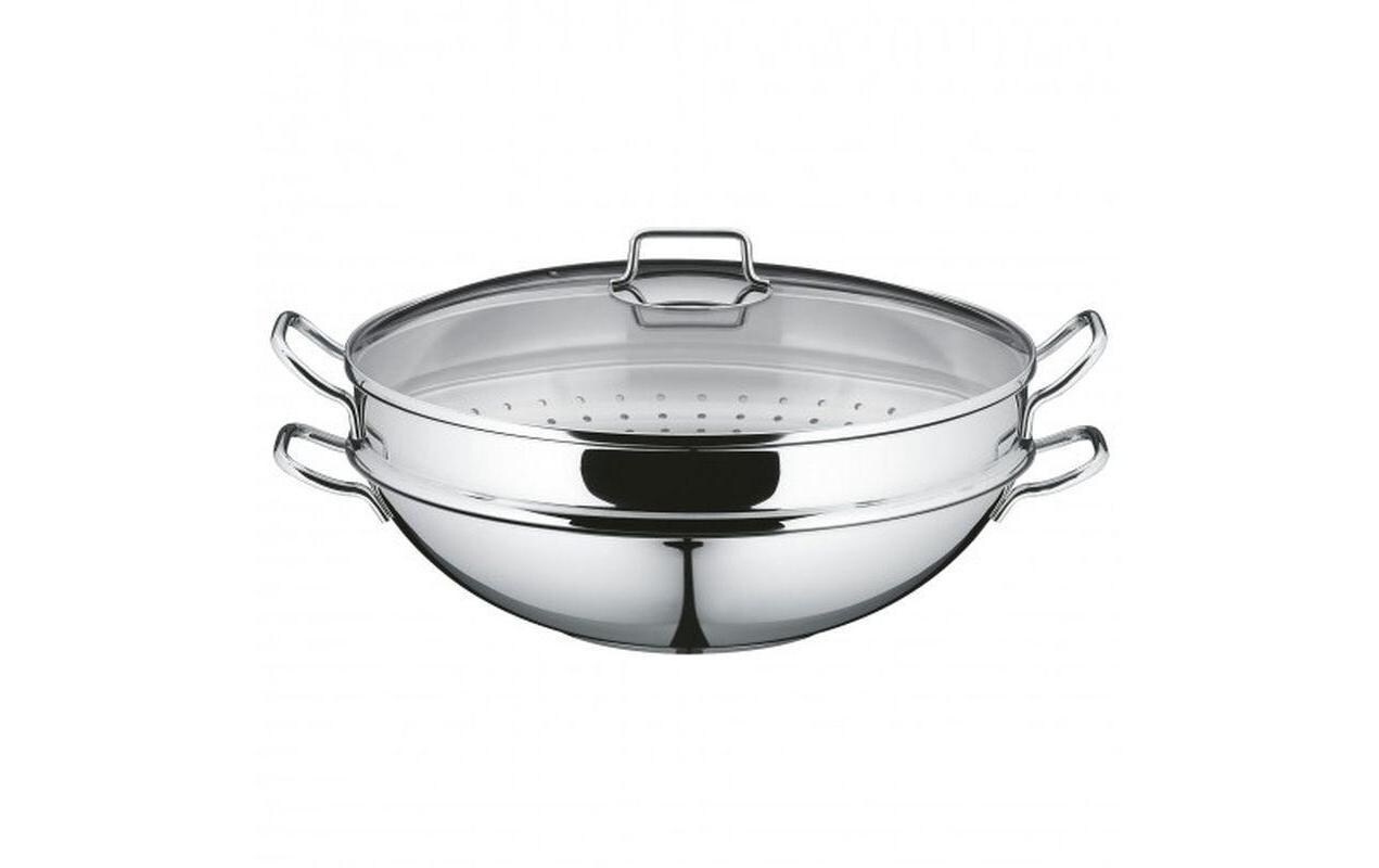 Wok Macao 4-teilig<br>Wokpfanne aus Cromargan Edelstahl
