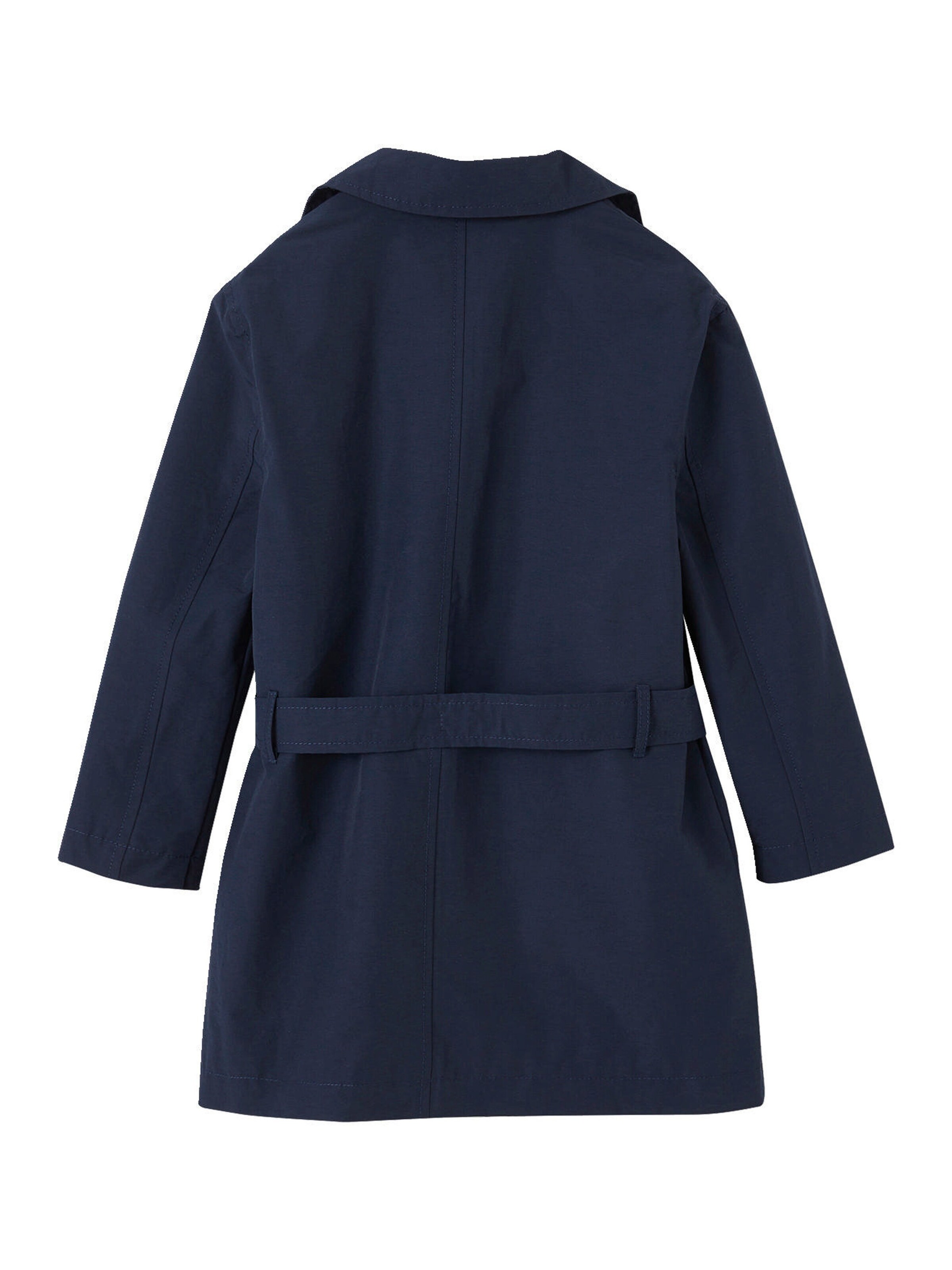 Vertbaudet Mädchen Trenchcoat mit abnehmbarer Kapuze marine