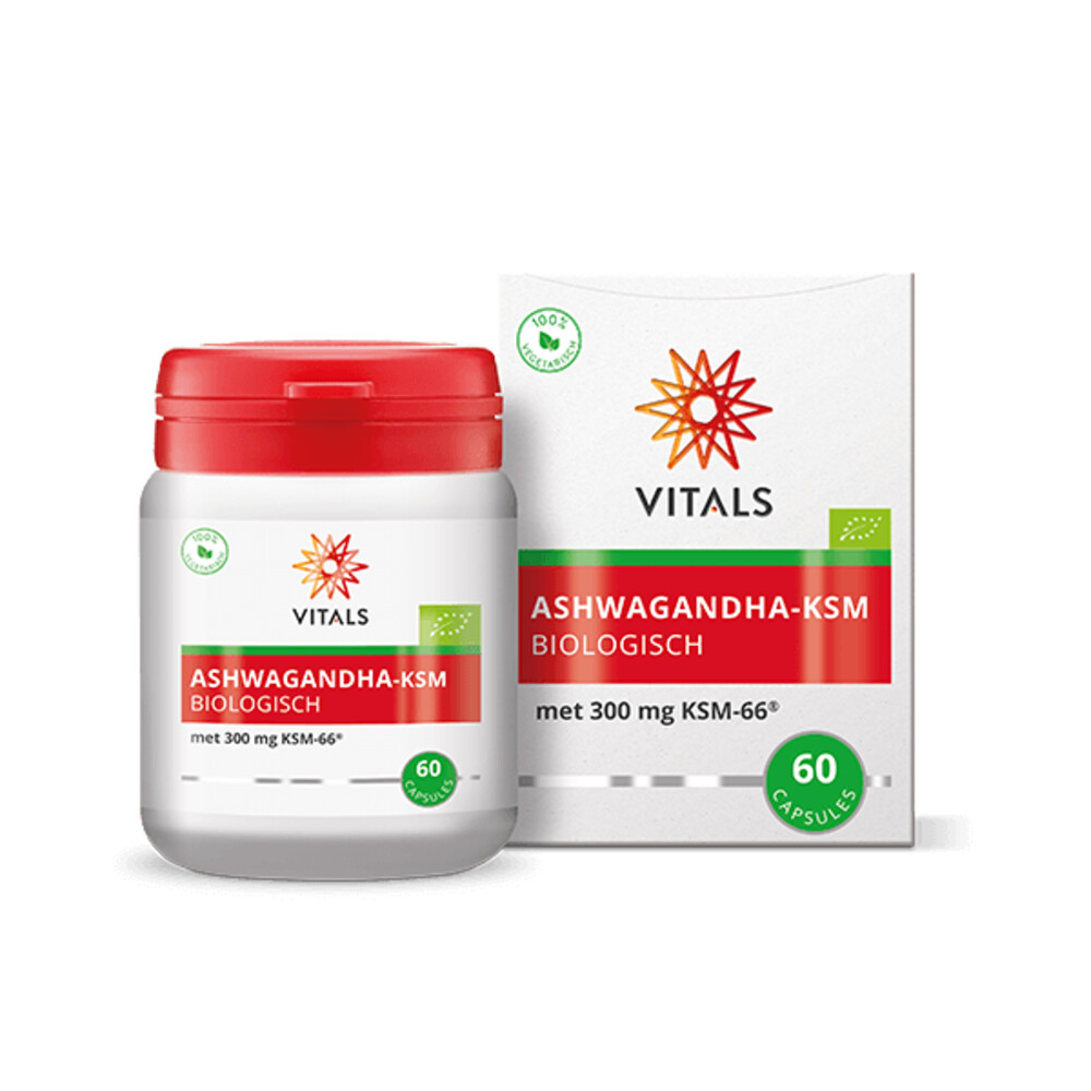 Vitals Ashwagandha-KSM Biologisch60 capsules
