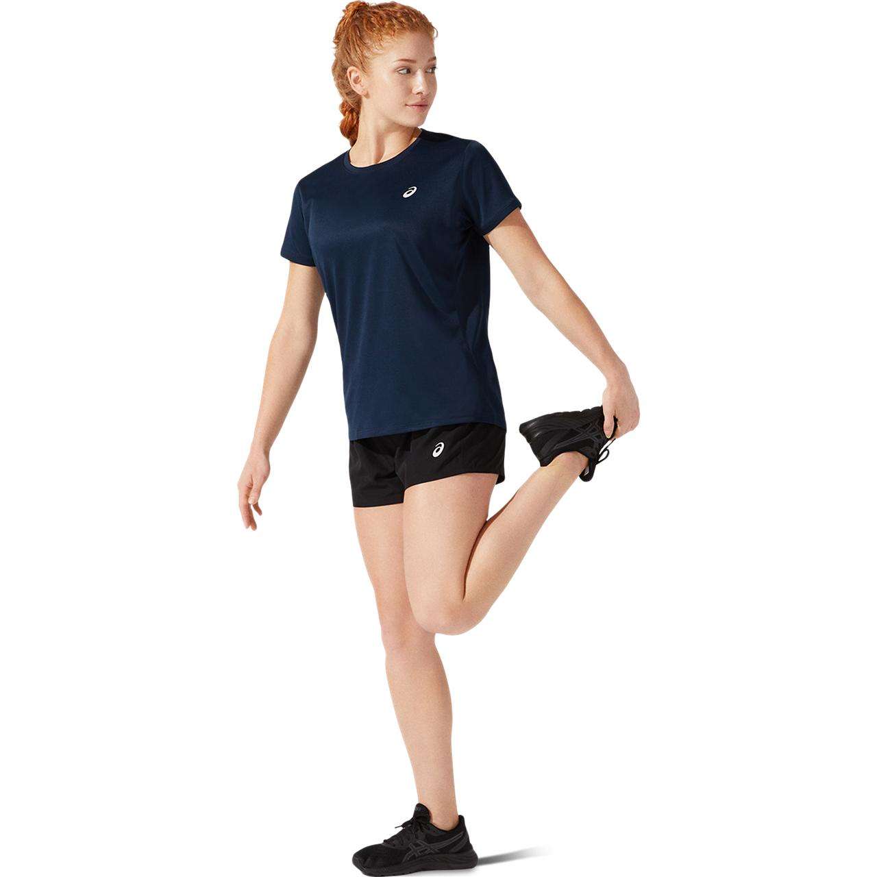 ASICS Core 4IN Hardloopbroek Kort Zwart/Zilver Dames
