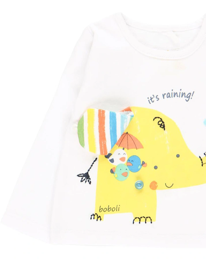 Langarmshirt ELEPHANT WALK in weiß