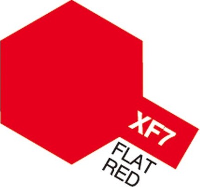 Tamiya - Acrylic Mini - Xf-7 Flat Red 10 ML - 81707