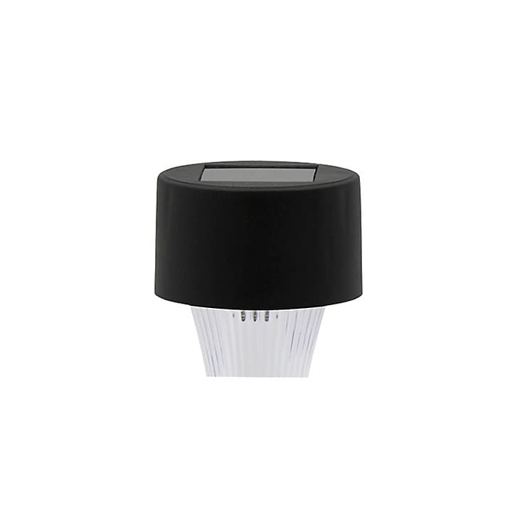 Lot 10 balises extérieures solaires Spike LED intégrée IP44 GoodHome noir