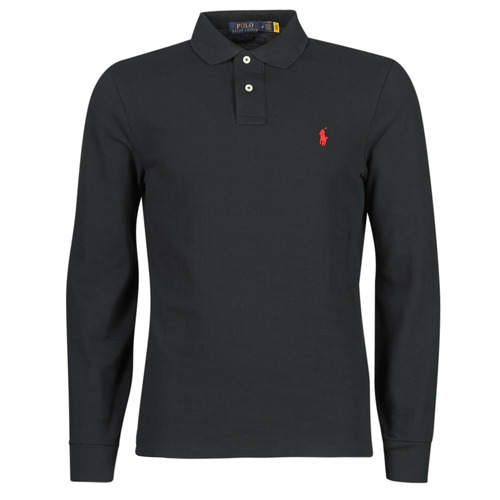Polo Ralph Lauren - POLO AJUSTE DROIT EN COTON BASIC MESH LOGO PONY PLAYER Negro