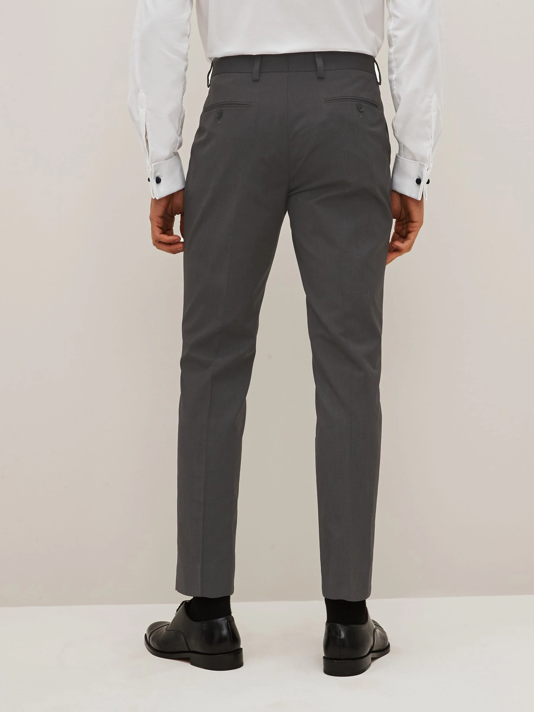 Antraciet - Slim Fit - Kostuumbroeken