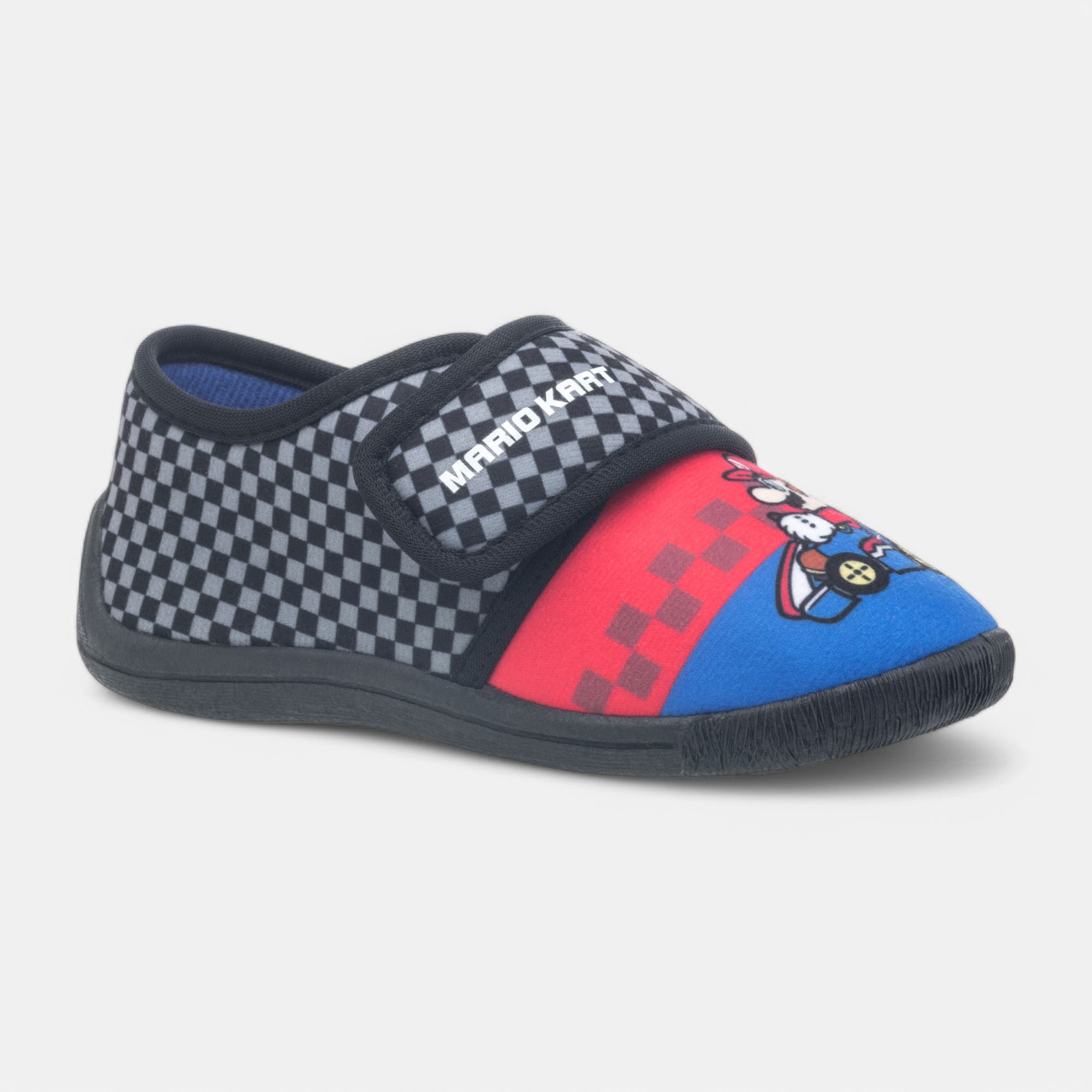 Pantoufles attaches velcros Garçon noir