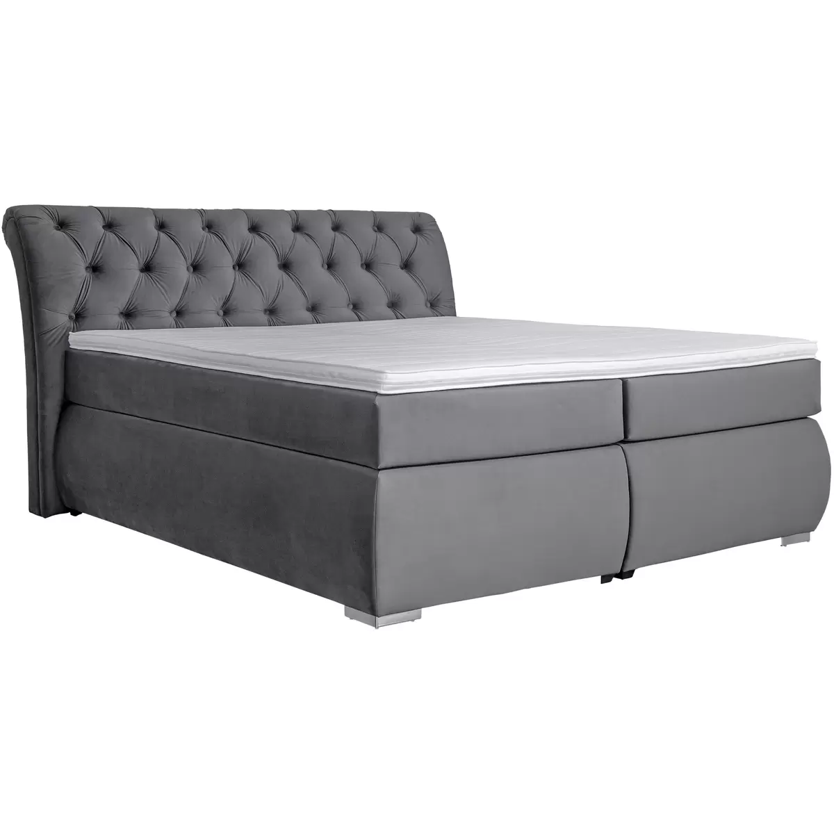 Boxspringbett Agnes 180 x 200 Anthrazit
