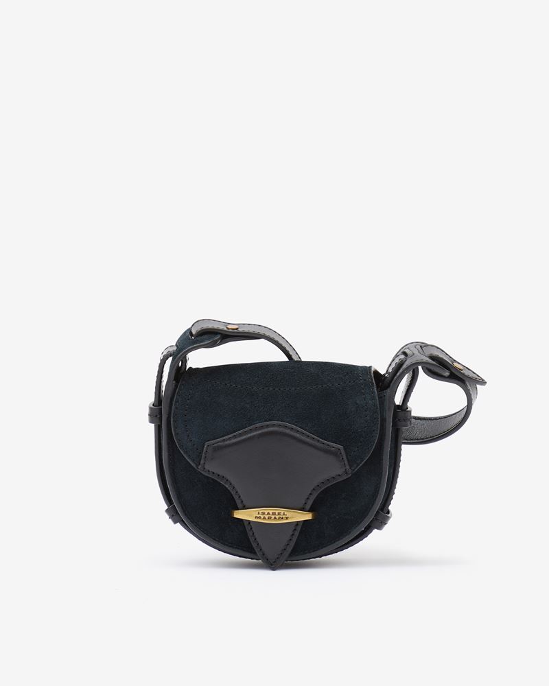 SAC EN BANDOULIÈRE EN CUIR VELOURS BOTSY MINI