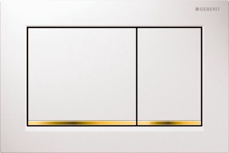 Geberit - Omega30 - Bedieningsplaat - Wit - Goud