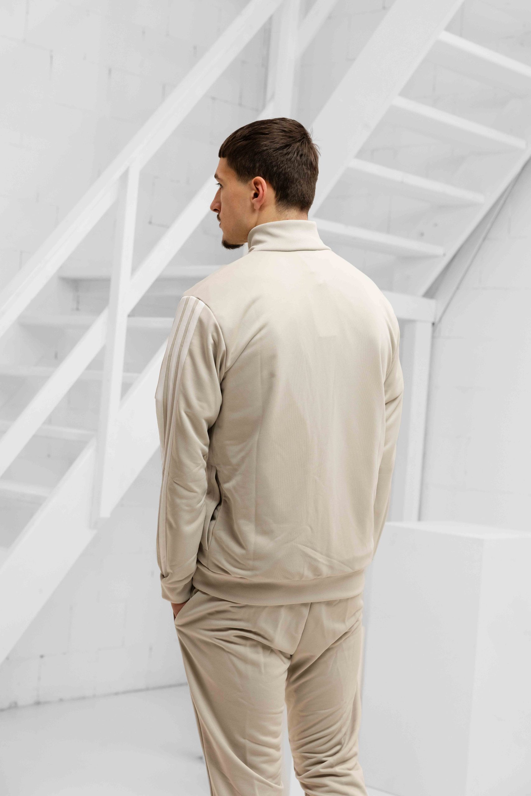 Adidas French Terry Trainingspak Heren Beige